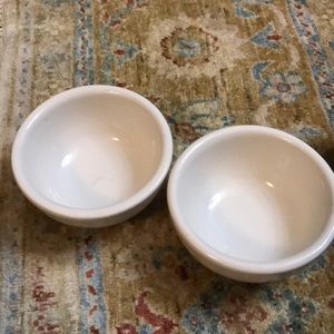 2 Early 1930s Bauer Soup Bowls Navy WWII Antique
